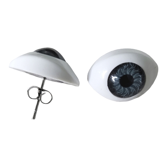 Handcrafted Eye Design Resin Earrings NWT - Picture 3 of 4